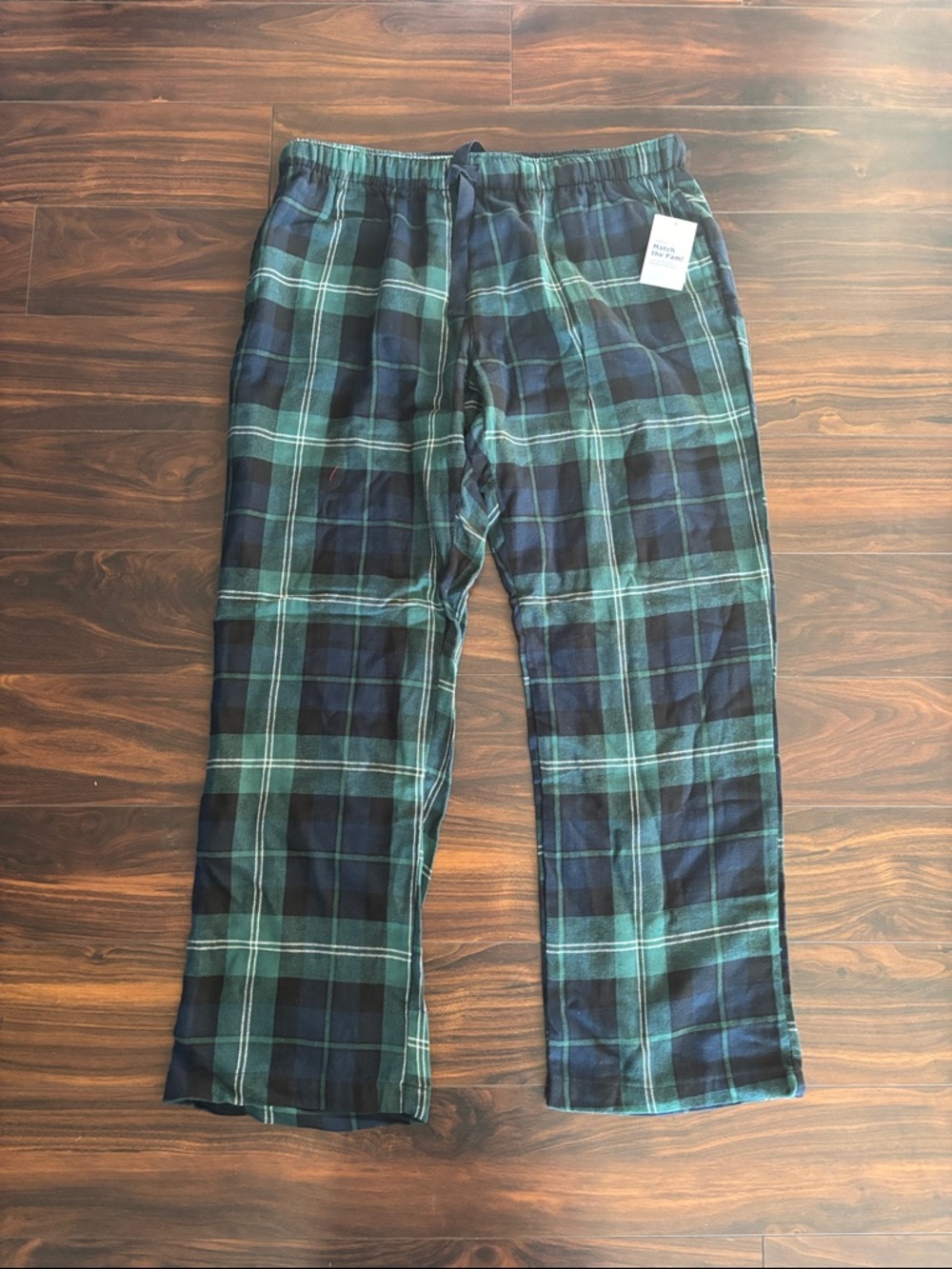 Old Navy Women's Green & Navy Plaid Pajama Flannel Pants